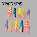 Neon Y2K Nail Set